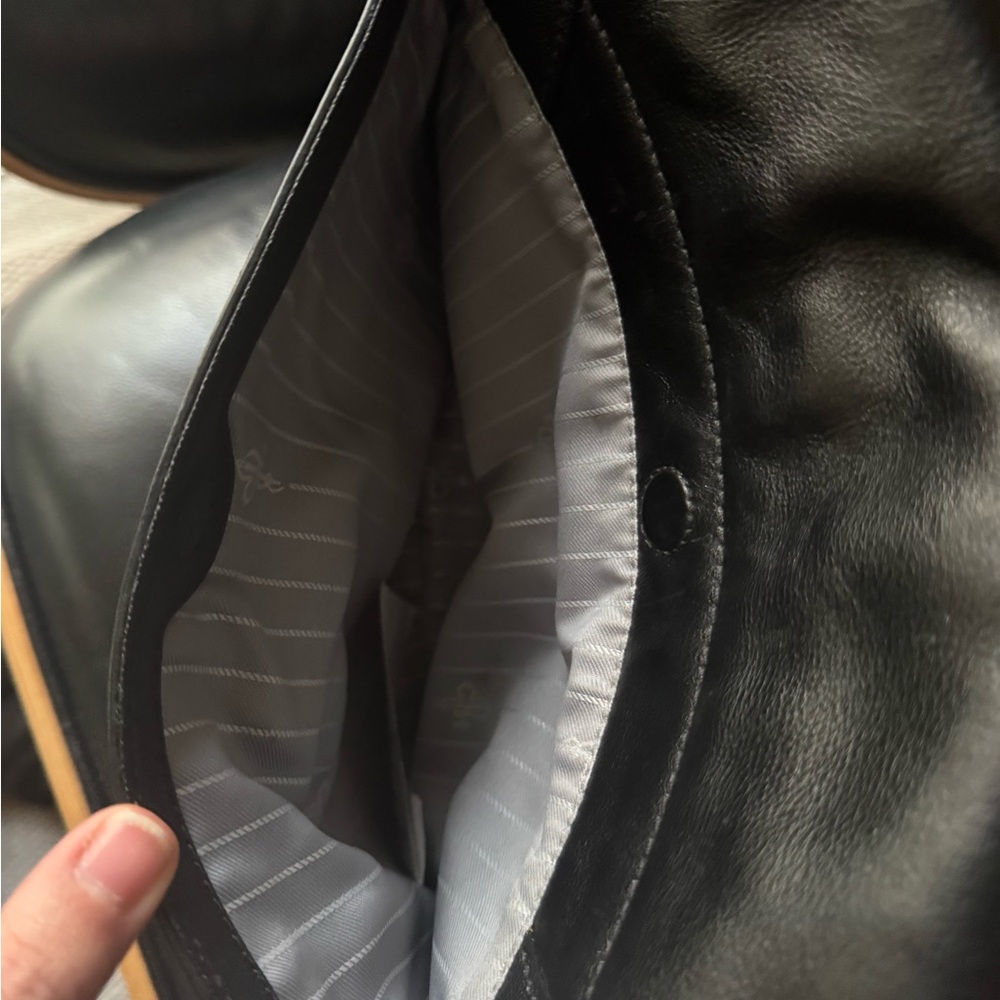 Cole Haan - Black Leather and Gold-Tone
Hardware Handbag - Picture 13 of 13